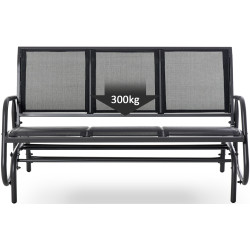 Banca de gradina tip leagan Outsunny 84B-531 (Black) Thumb