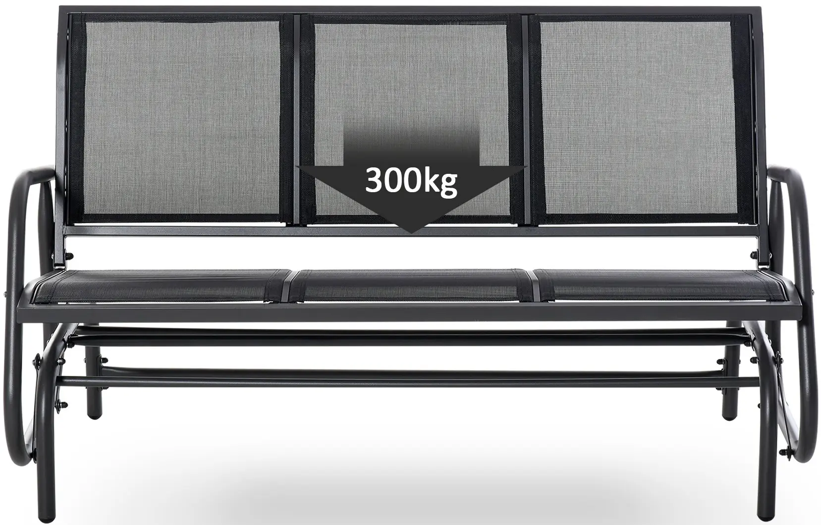 Banca de gradina tip leagan Outsunny 84B-531 (Black) - 4