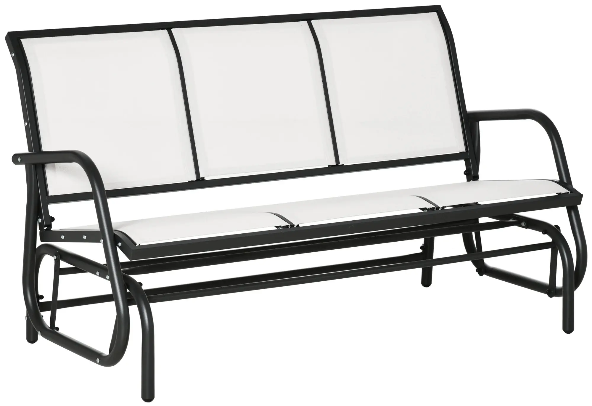 Banca-balansoar de gradina Outsunny 84B-531CW (Cream White) - 2