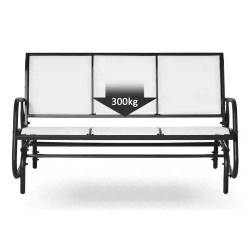 Banca-balansoar de gradina Outsunny 84B-531CW (Cream White) Thumb