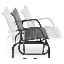 Banca-balansoar de gradina Outsunny 84B-531GY (Grey) Thumb