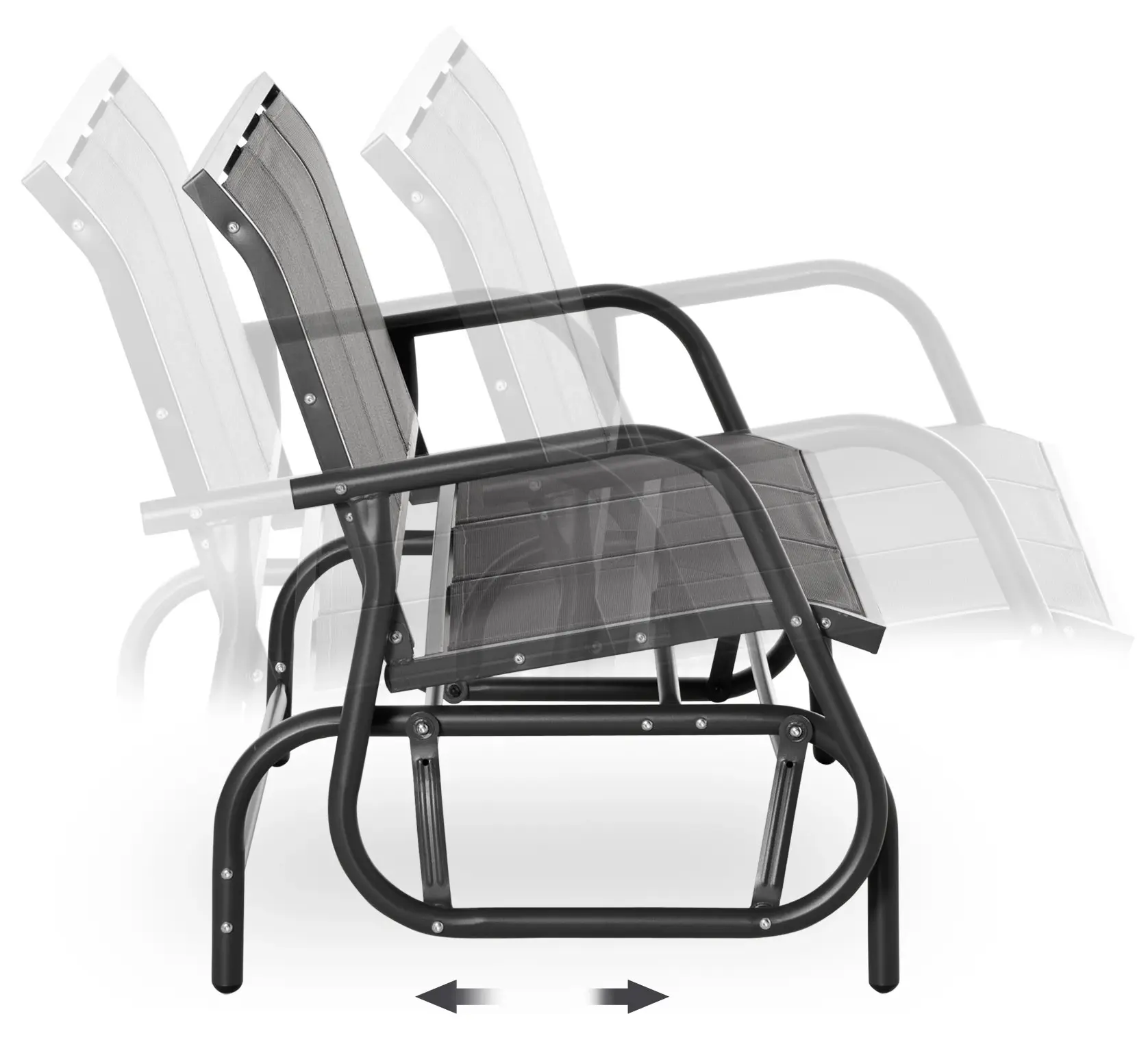 Banca-balansoar de gradina Outsunny 84B-531GY (Grey) - 5