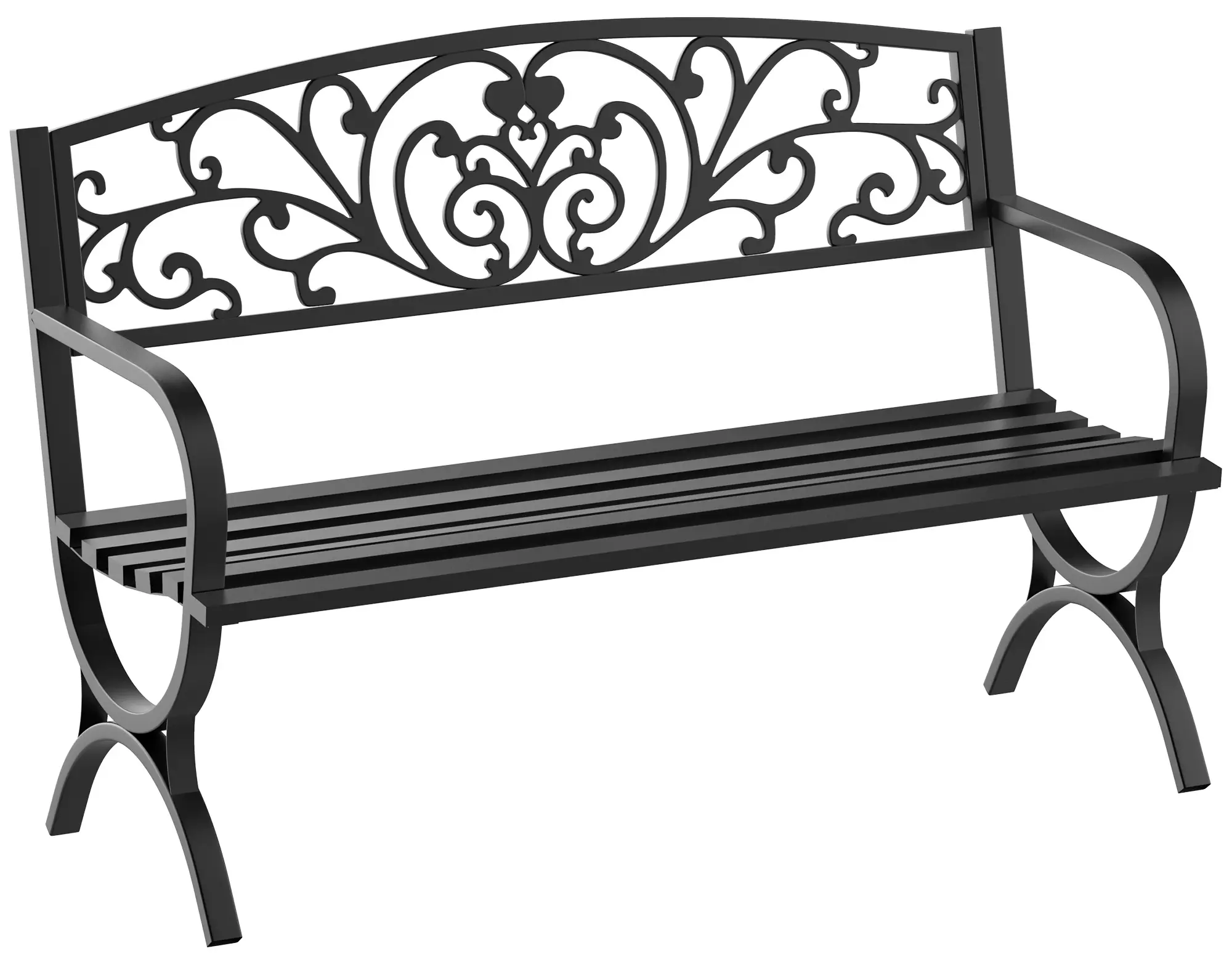 Banca de gradina Outsunny 84B-009 (Black) - 2