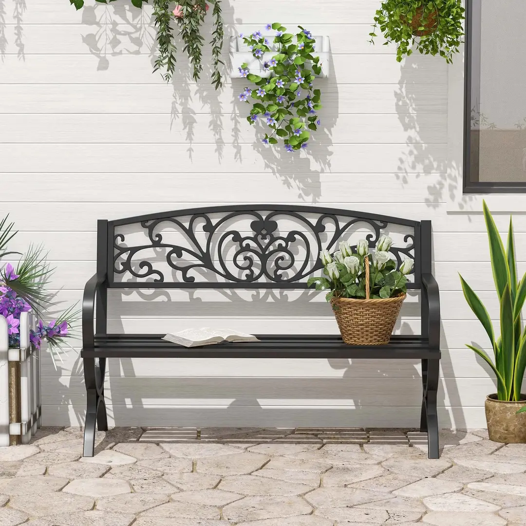 Banca de gradina Outsunny 84B-009 (Black)