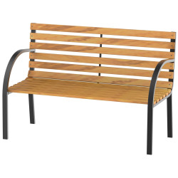 Садовая скамейка Outsunny 84B-188 (Natural/Black) Thumb