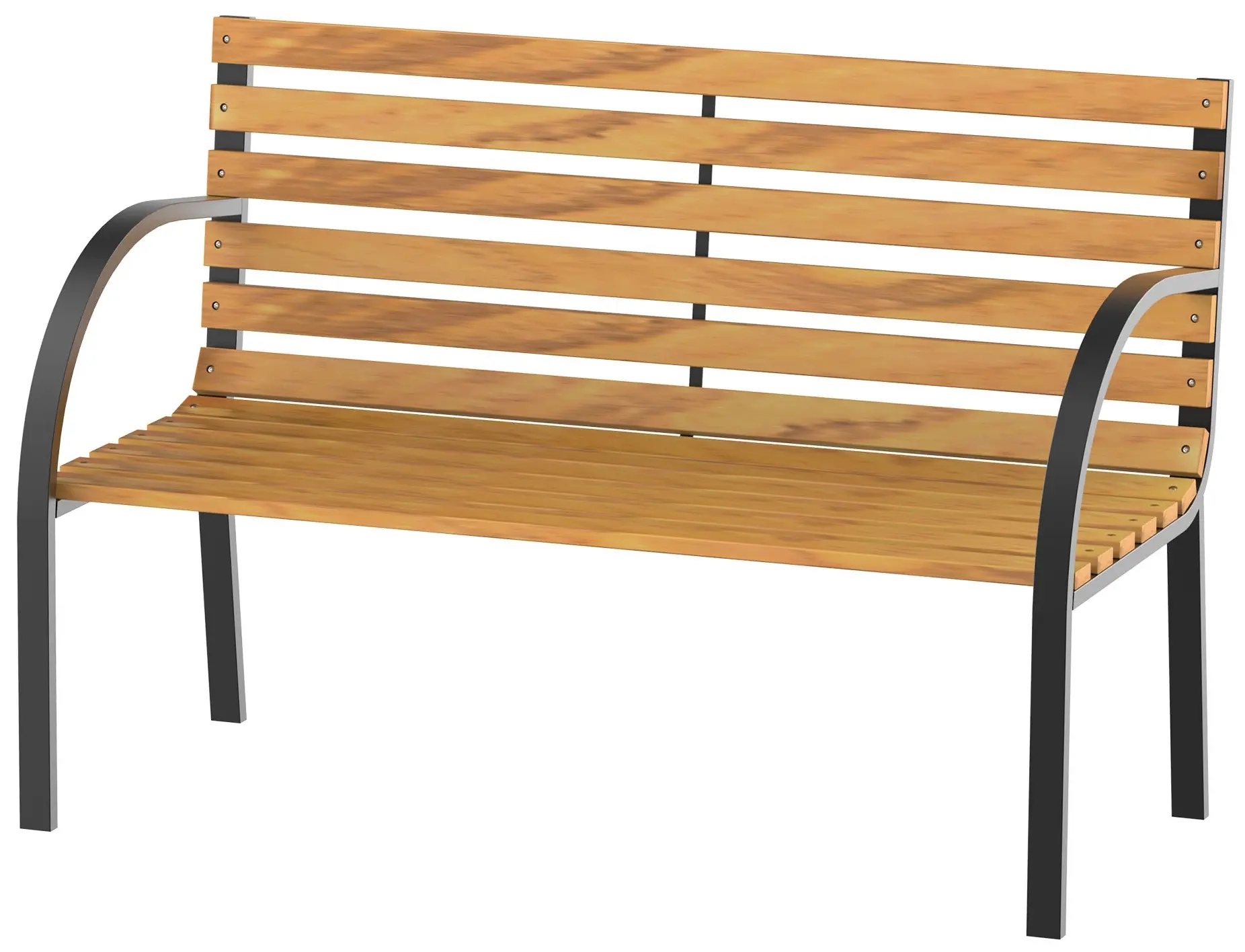 Садовая скамейка Outsunny 84B-188 (Natural/Black) - 2