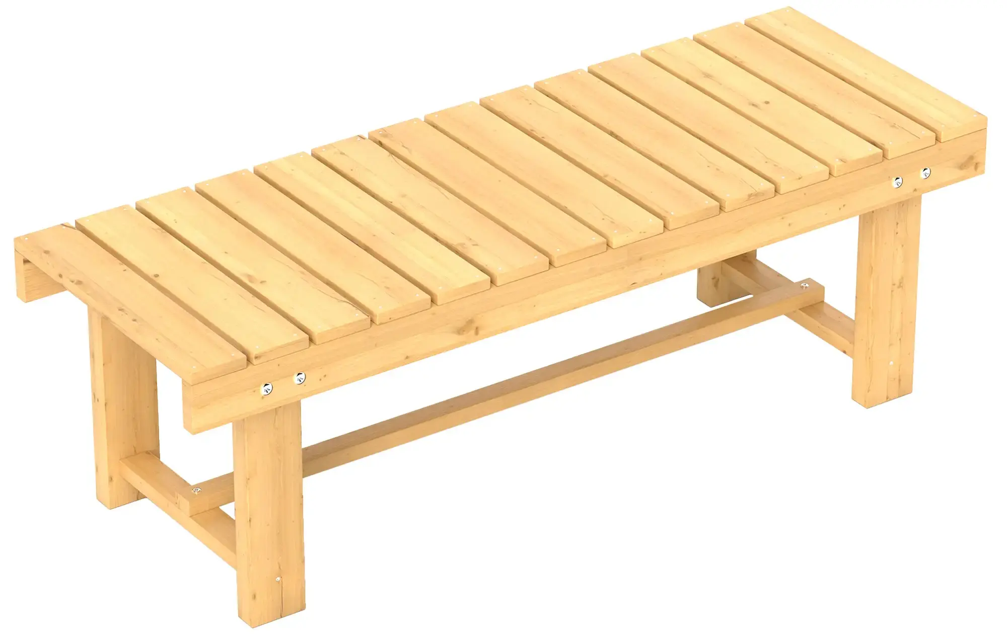 Садовая скамейка Outsunny 84B-362 (Natural) - 3