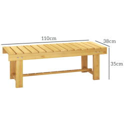 Садовая скамейка Outsunny 84B-362 (Natural) Thumb