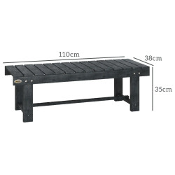 Banca de gradina Outsunny 84B-362V00GY (Grey) Thumb