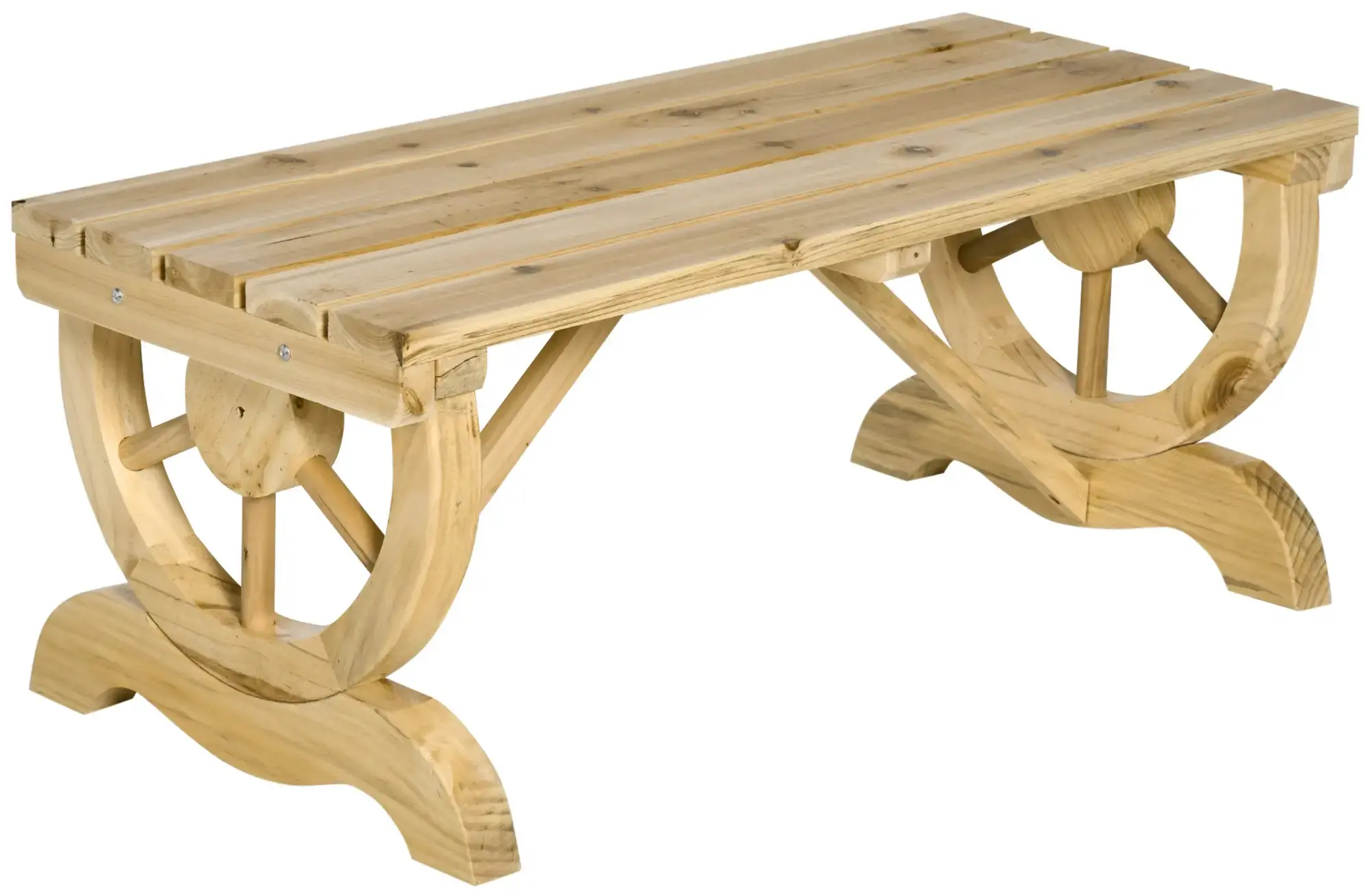 Садовая скамейка Outsunny 84B-410ND (Natural) - 2