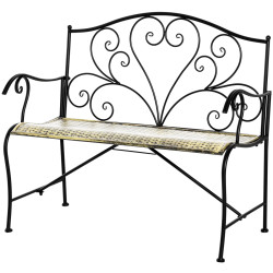 Садовая скамейка Outsunny 84B-489 (Black) Thumb