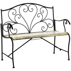 Садовая скамейка Outsunny 84B-489 (Black) Thumb