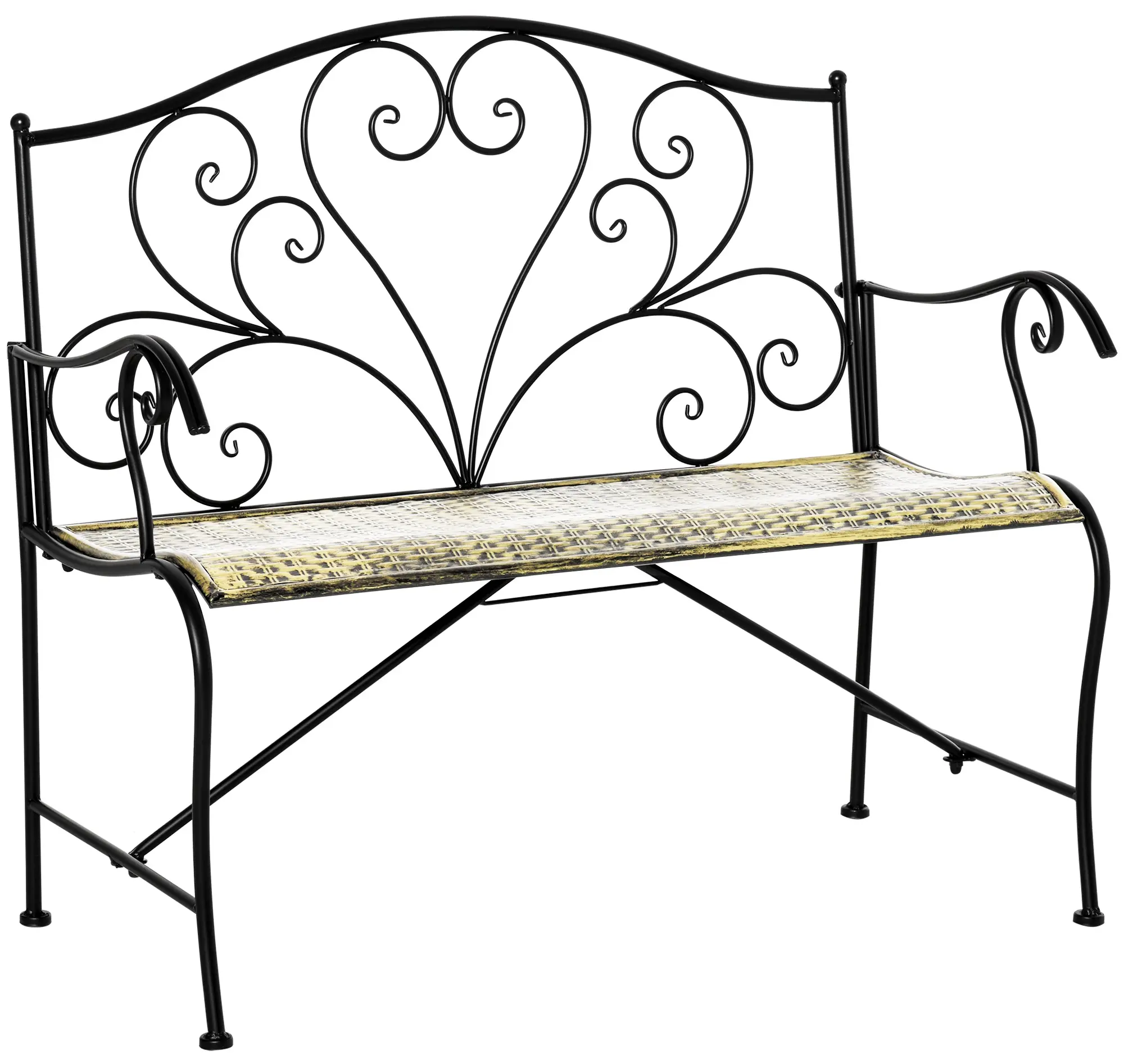 Садовая скамейка Outsunny 84B-489 (Black) - 3