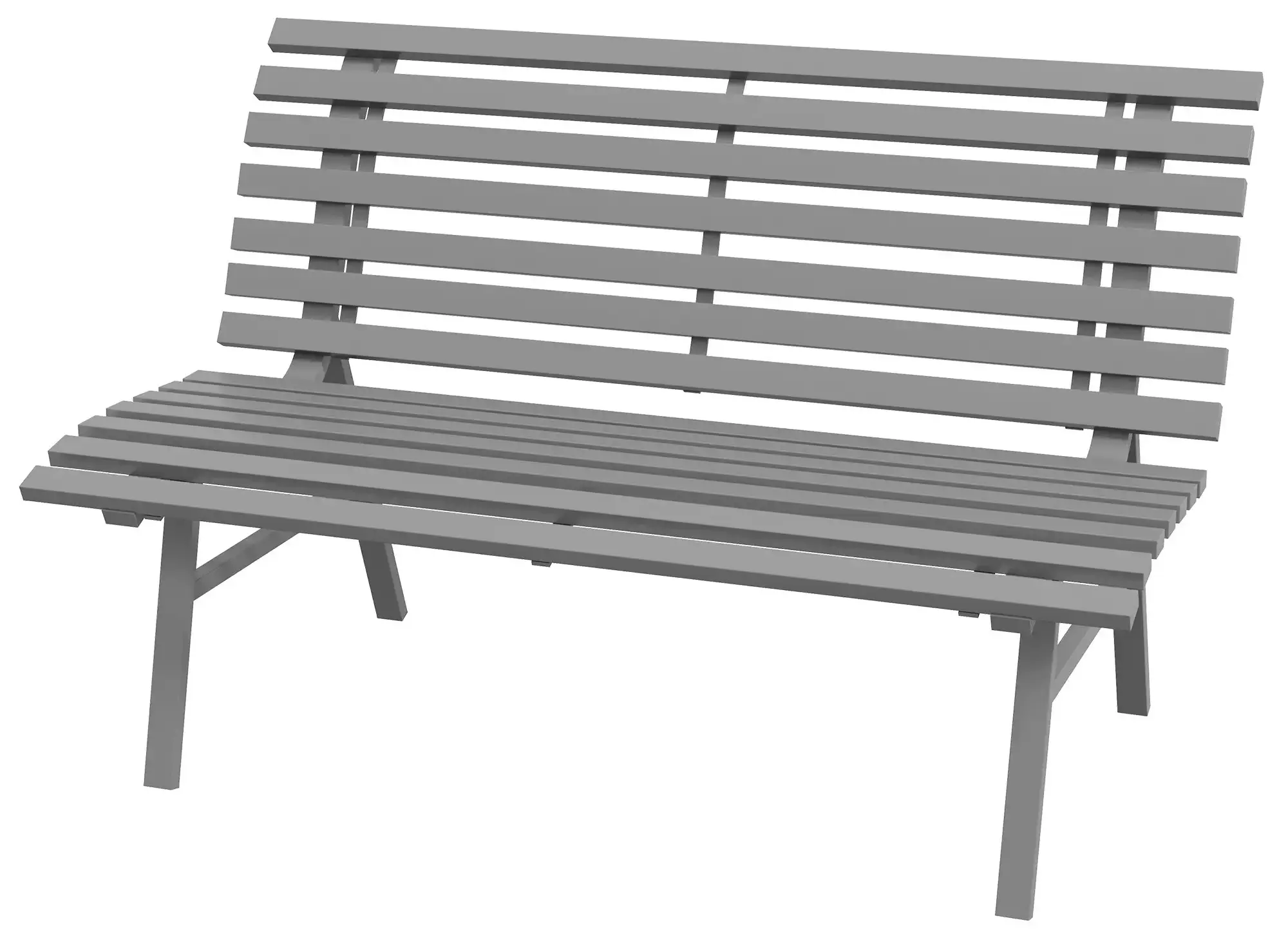 Садовая скамейка Outsunny 84G-206V00GY (Grey) - 3