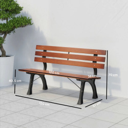 Садовая скамейка Outsunny 84G-249V00CF (Brown) Thumb