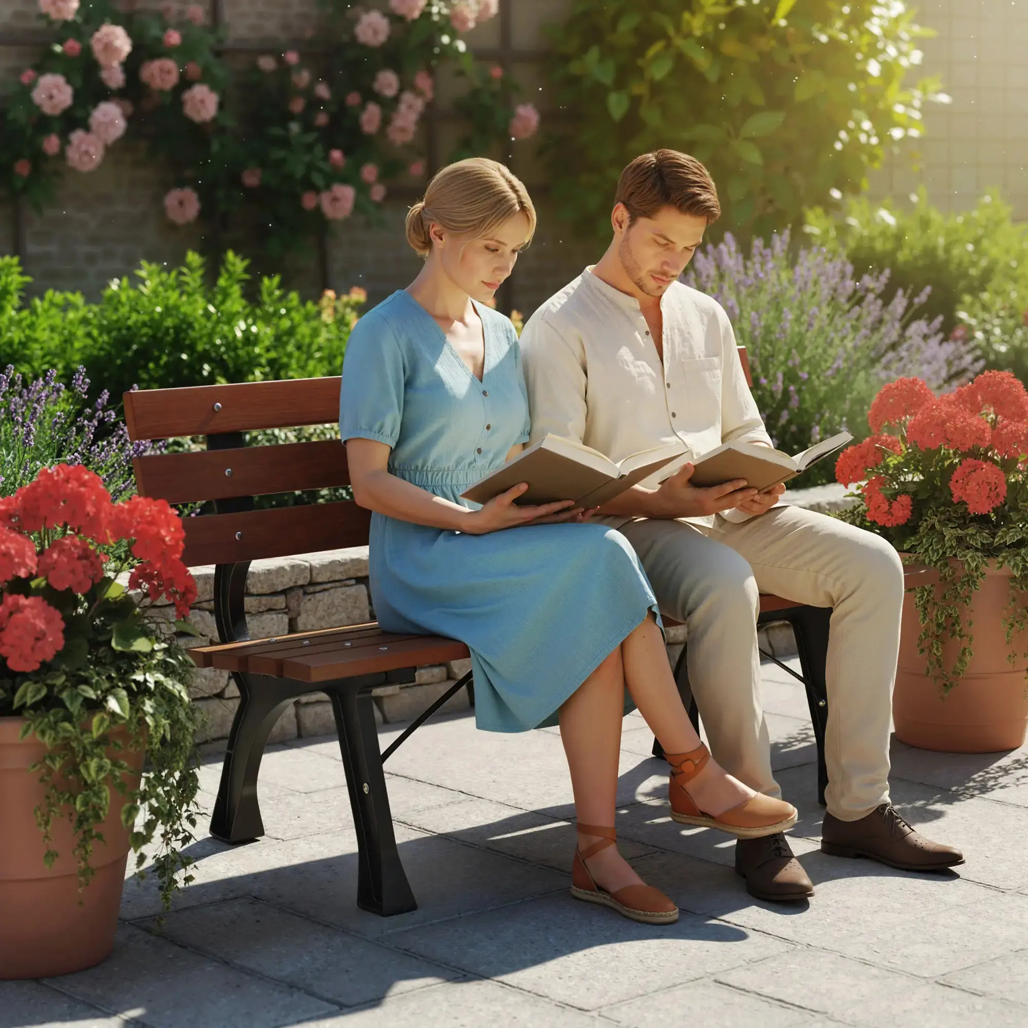 Садовая скамейка Outsunny 84G-249V00CF (Brown) - 6