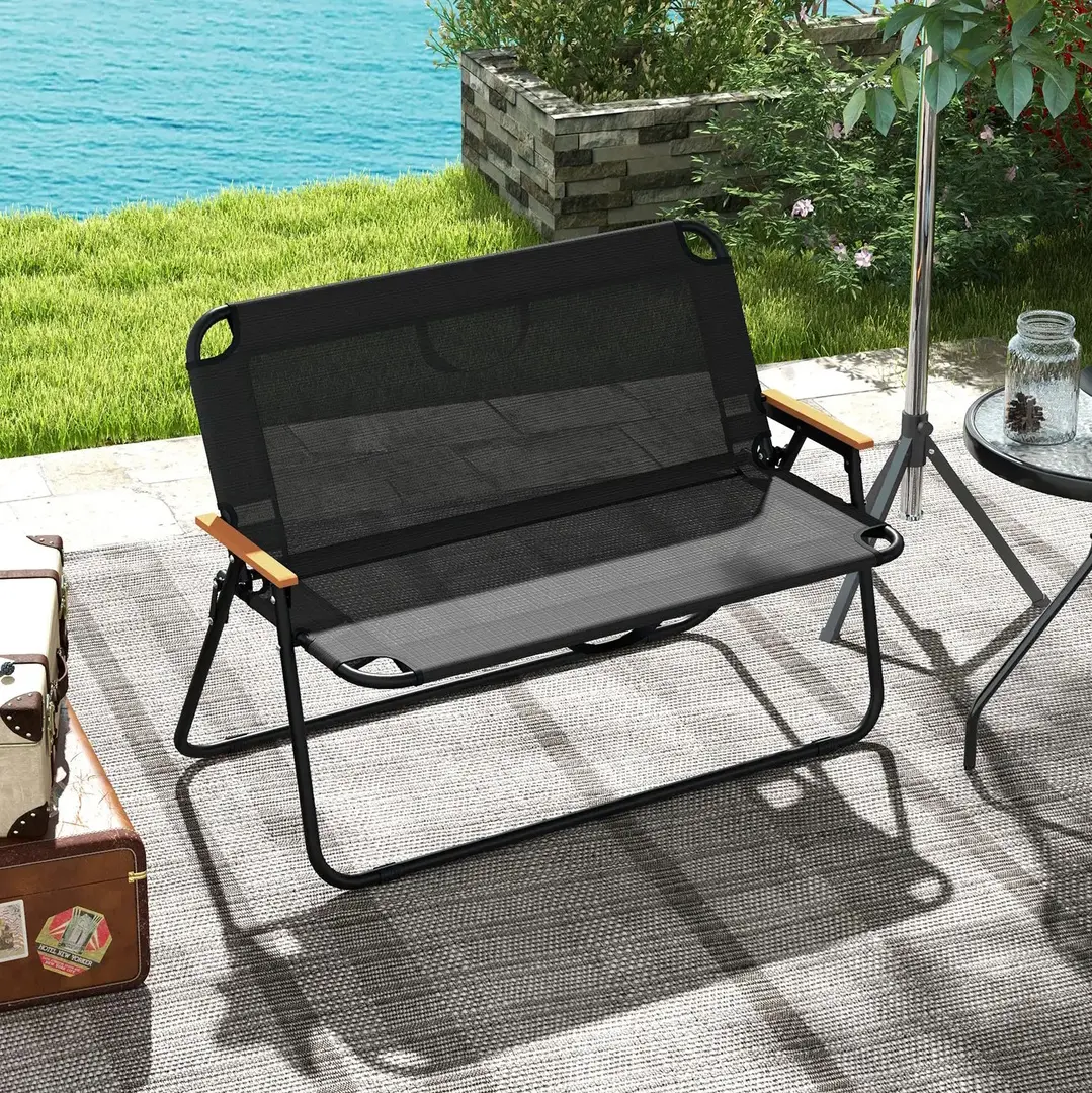 Banca de gradina Outsunny 84G-451V00BK (Black)