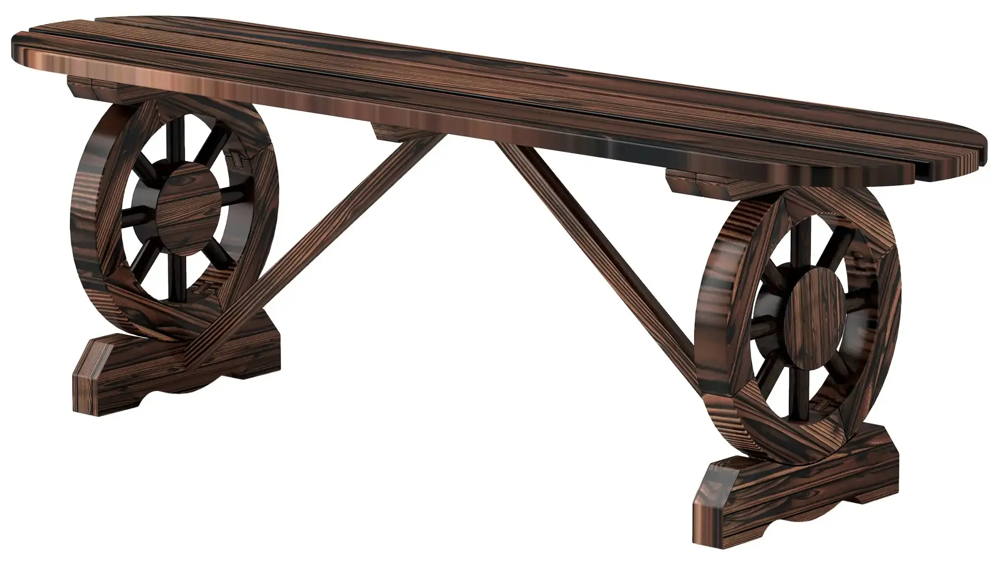 Садовая скамейка Outsunny 84G-621V00TN (Brown) - 3