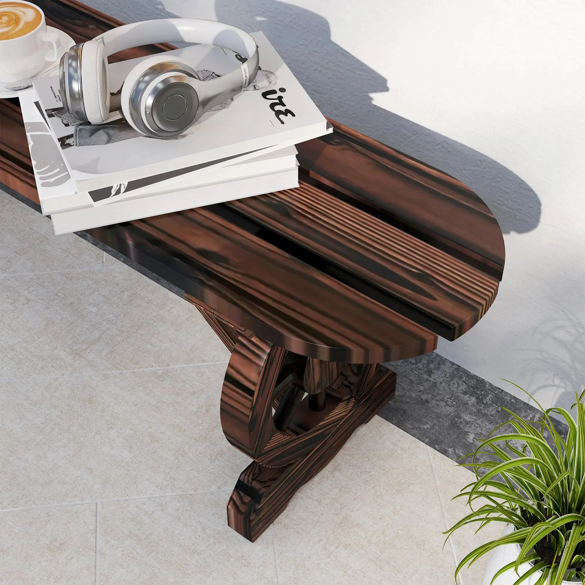 Садовая скамейка Outsunny 84G-621V00TN (Brown) - 4