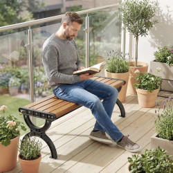 Садовая скамейка Outsunny 84G-985V00BN (Brown/Black) Thumb