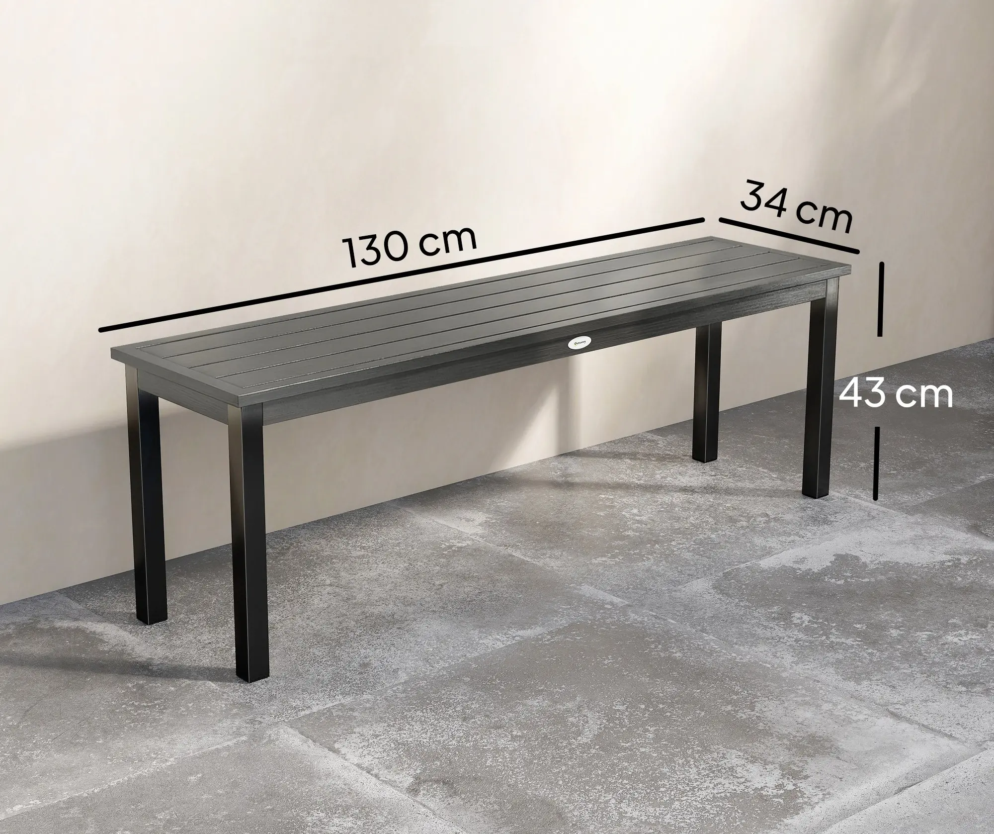 Садовая скамейка Outsunny 84G-994V00GY (Grey) - 10