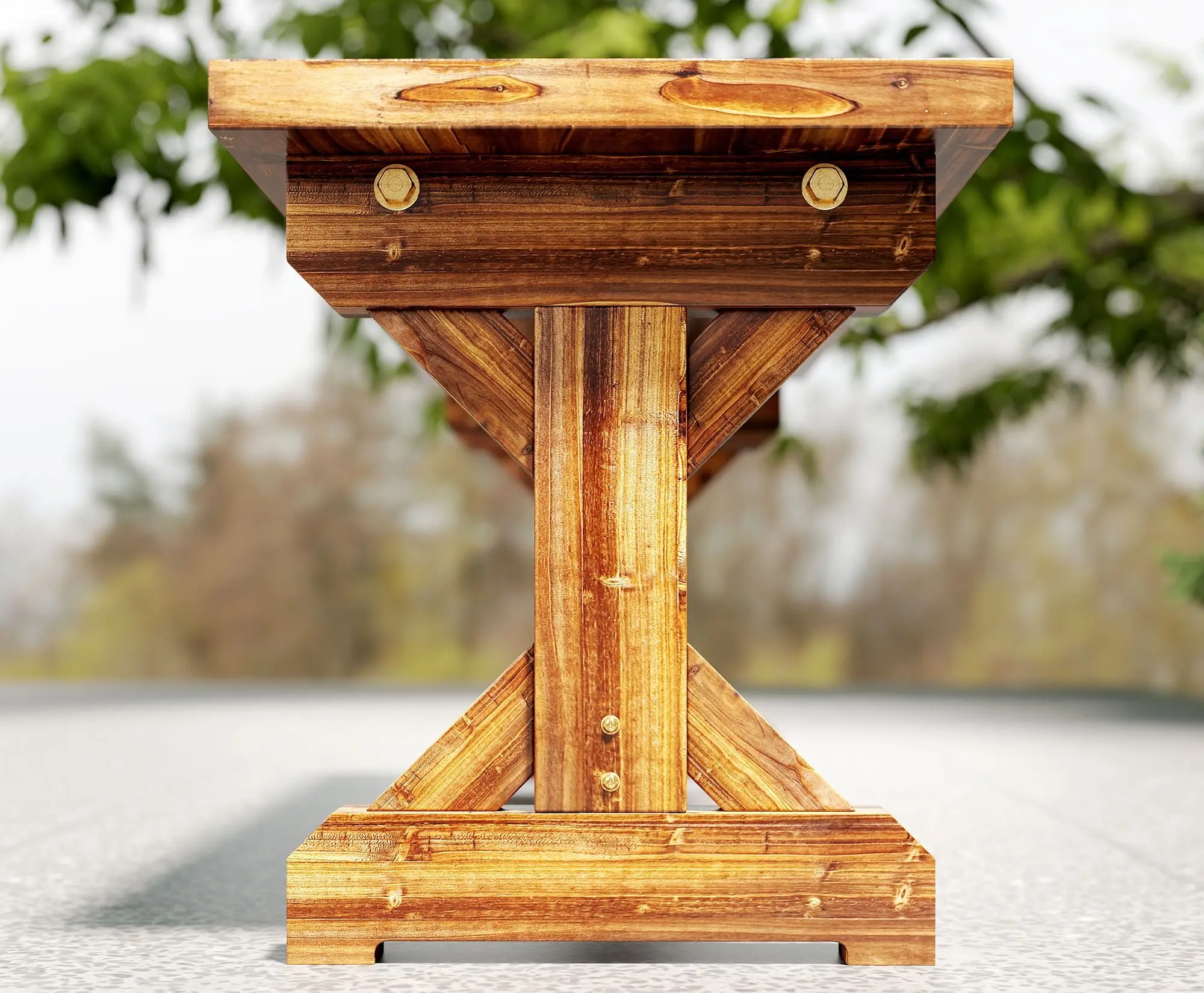 Banca de gradina Outsunny 84K-071V00TN (Brown) - 4