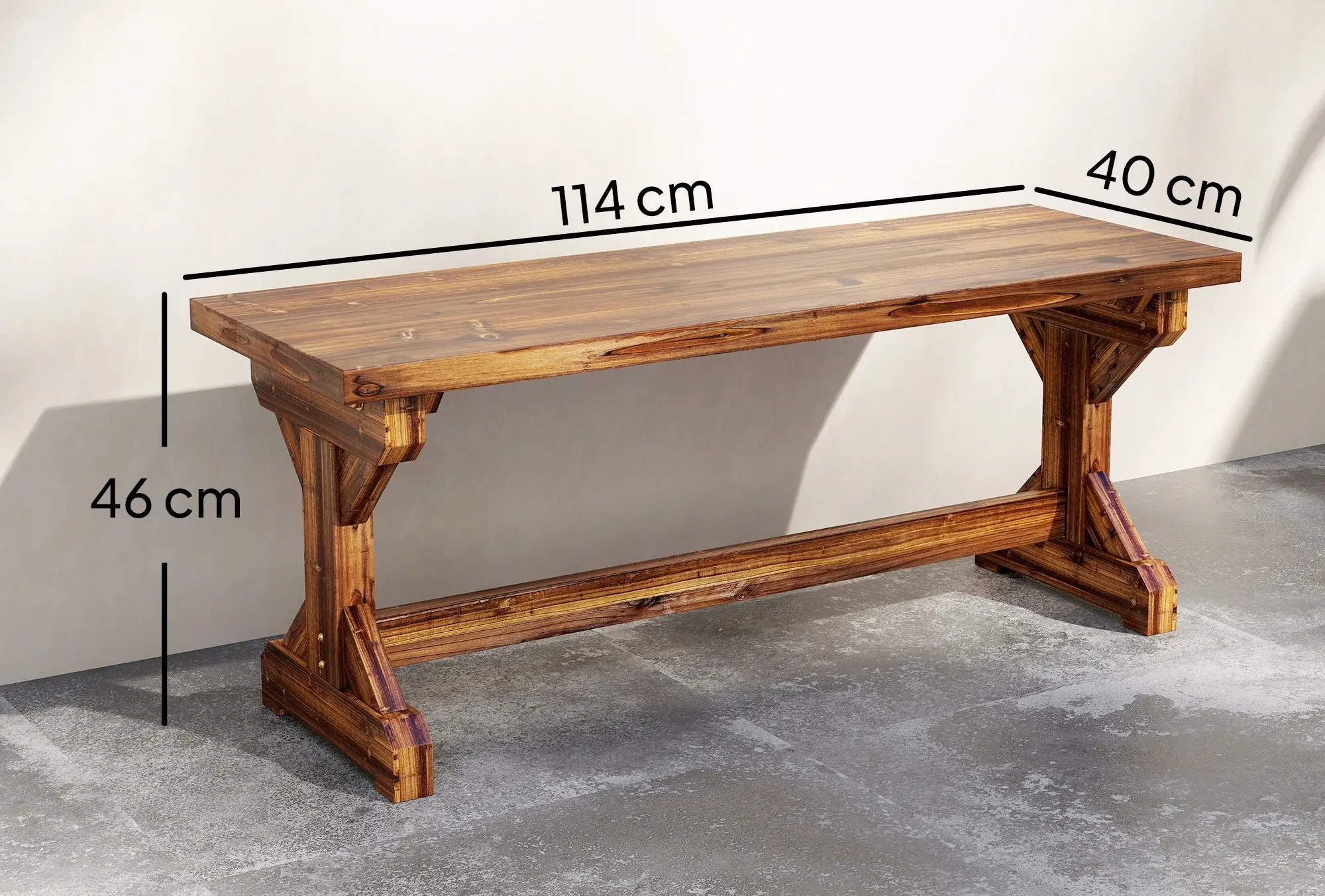 Banca de gradina Outsunny 84K-071V00TN (Brown) - 8