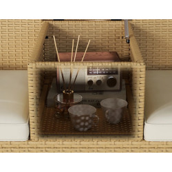 Banca de gradina Outsunny 860-350V00CW (Khaki/Cream) Thumb