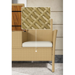 Banca de gradina Outsunny 860-350V00CW (Khaki/Cream) Thumb