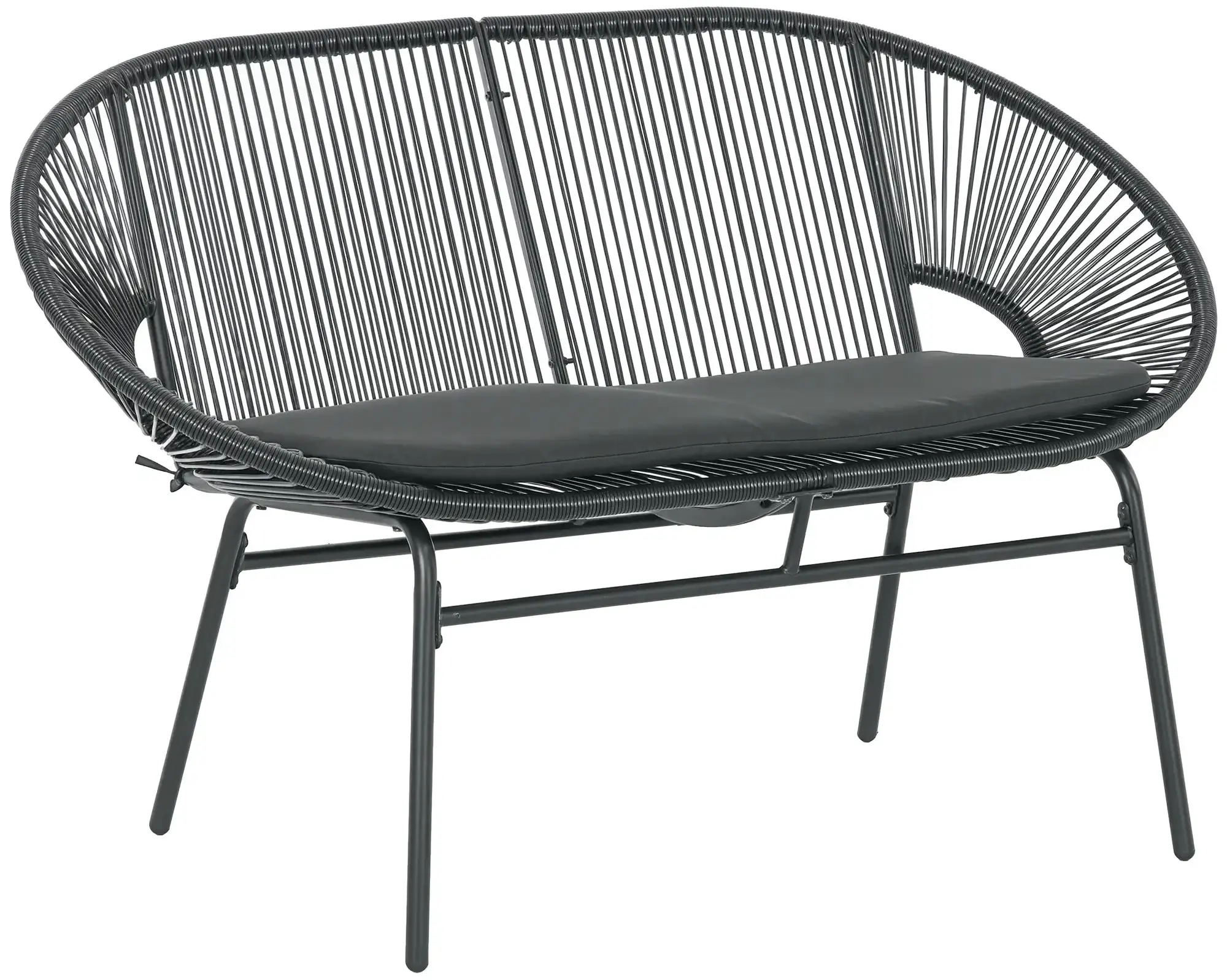 Садовая скамейка Outsunny 867-177V01BK (Black) - 2