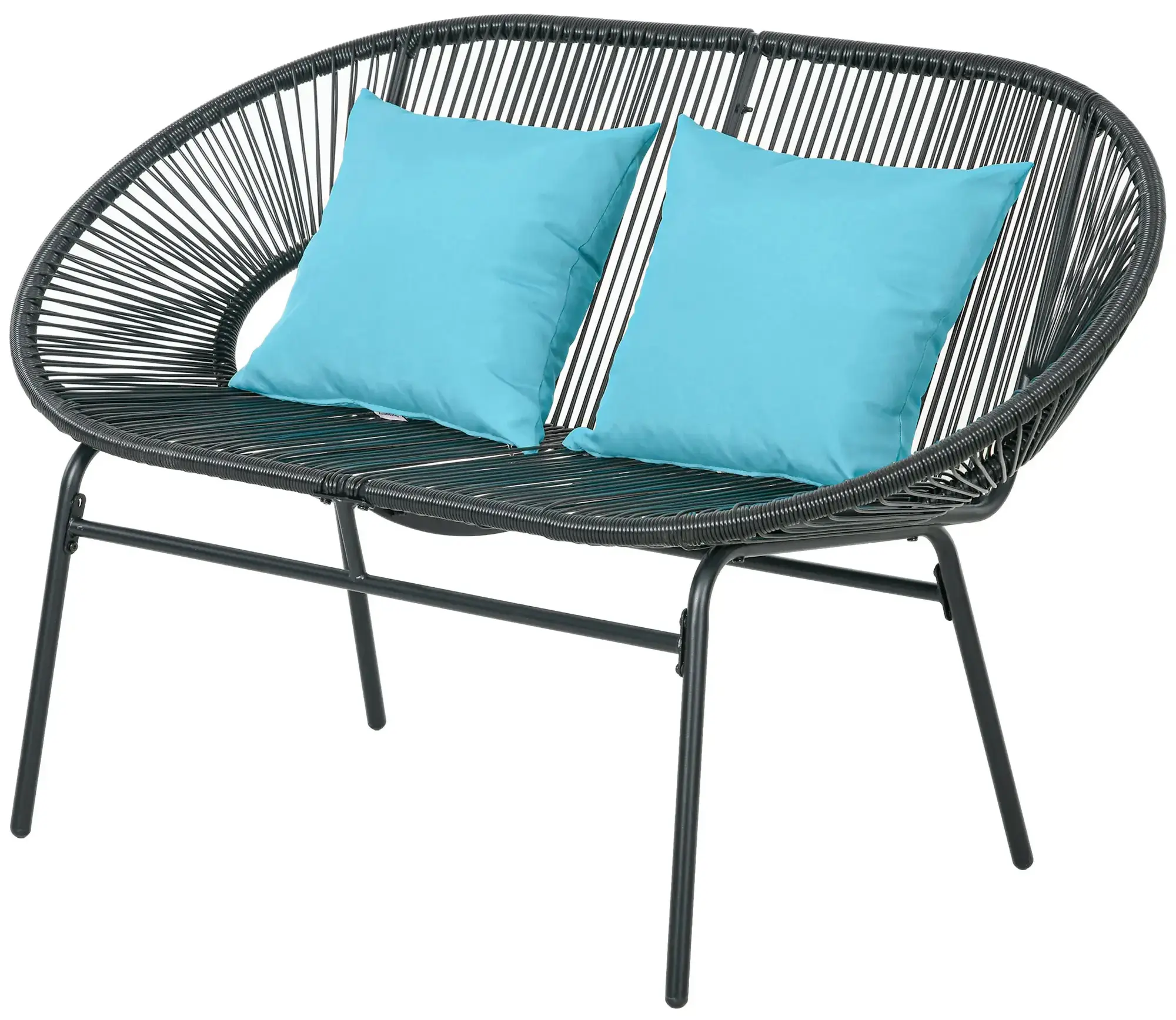 Садовая скамейка Outsunny 867-177V02BK (Black) - 3