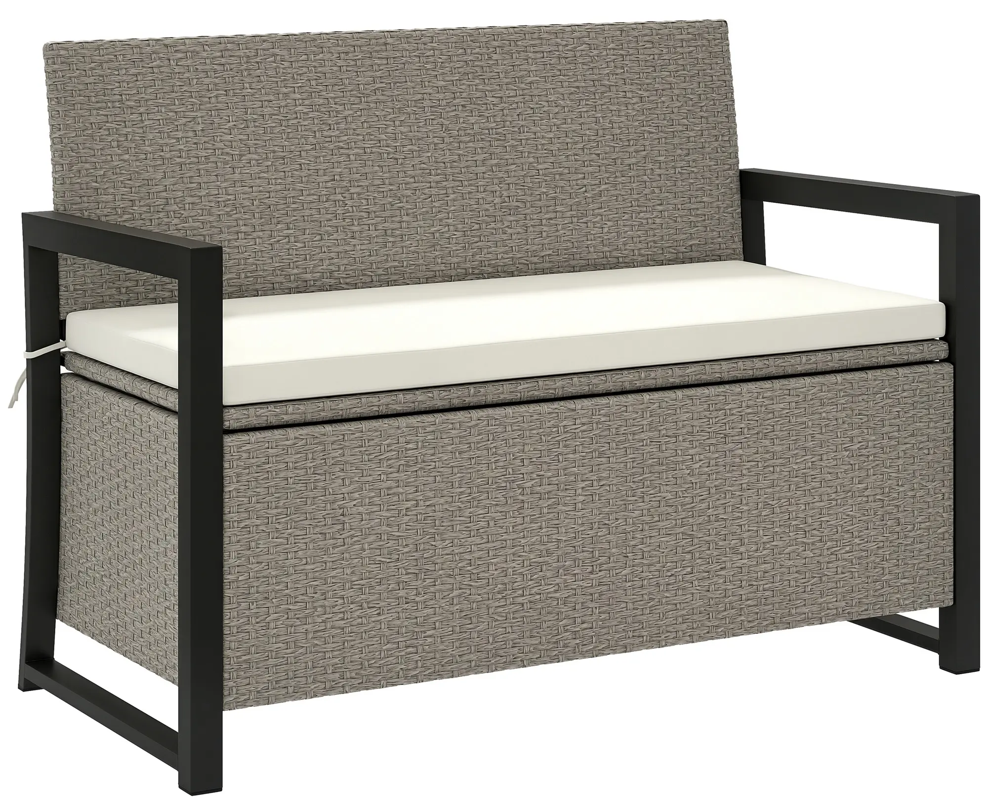Садовая скамейка Outsunny 867-221V00CW (Cream White/Grey) - 2
