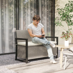 Садовая скамейка Outsunny 867-221V00CW (Cream White/Grey) Thumb