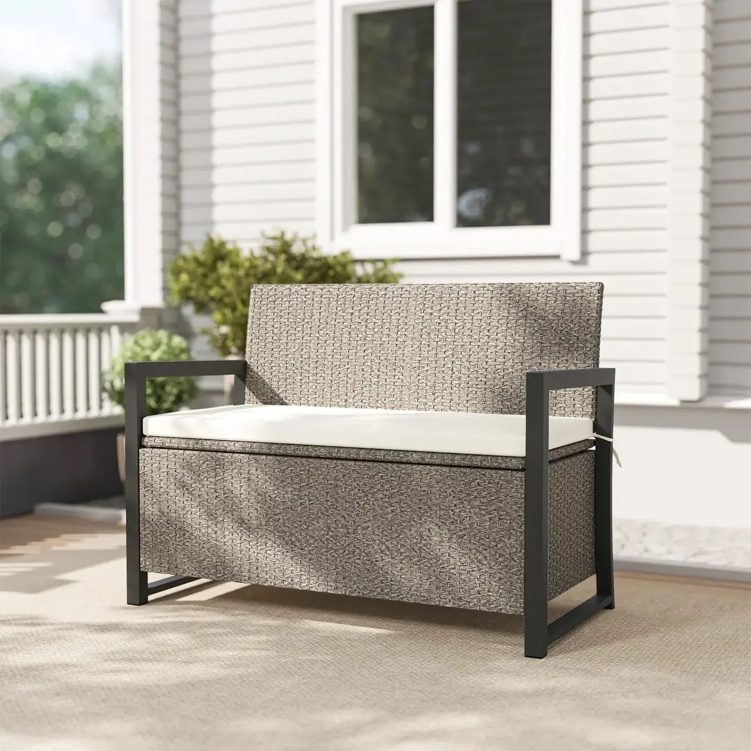 Садовая скамейка Outsunny 867-221V00CW (Cream White/Grey)