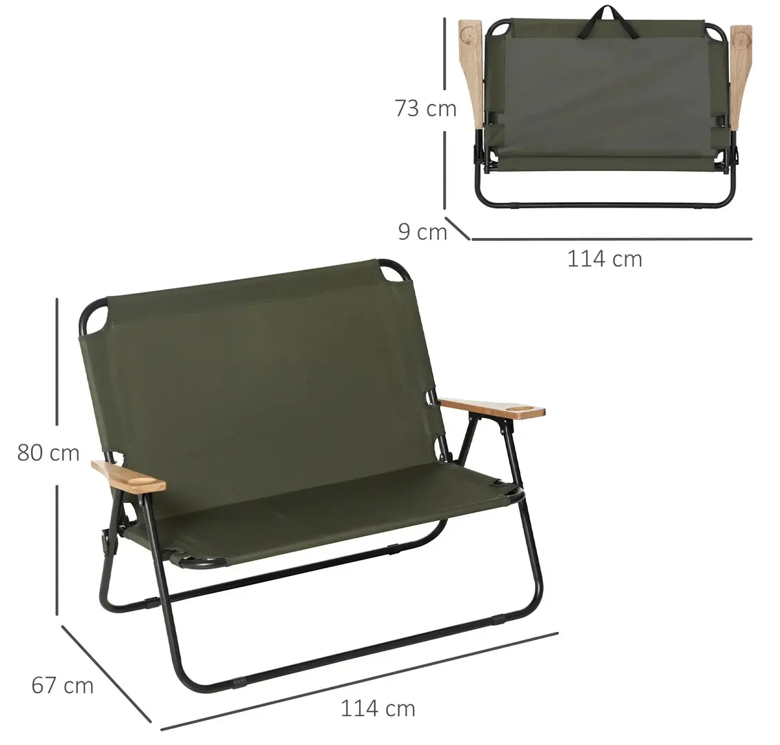 Banca pliabila Outsunny 84B-859 (Green) - 7