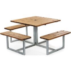 Set masa cu banci si loc pentru persoane cu dizabilitati PlayPark PD-013 (Woody)