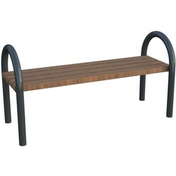 Скамейка PlayPark Bk-02 (Black/Brown)