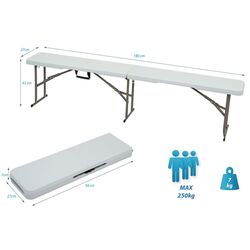 Scaun pliabil Saska Garden 1039848 (White) Thumb