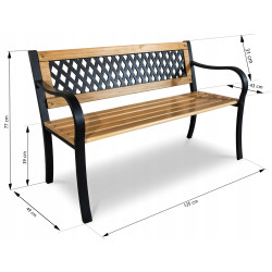 Banca Sofotel Elion (Wood/Black) Thumb