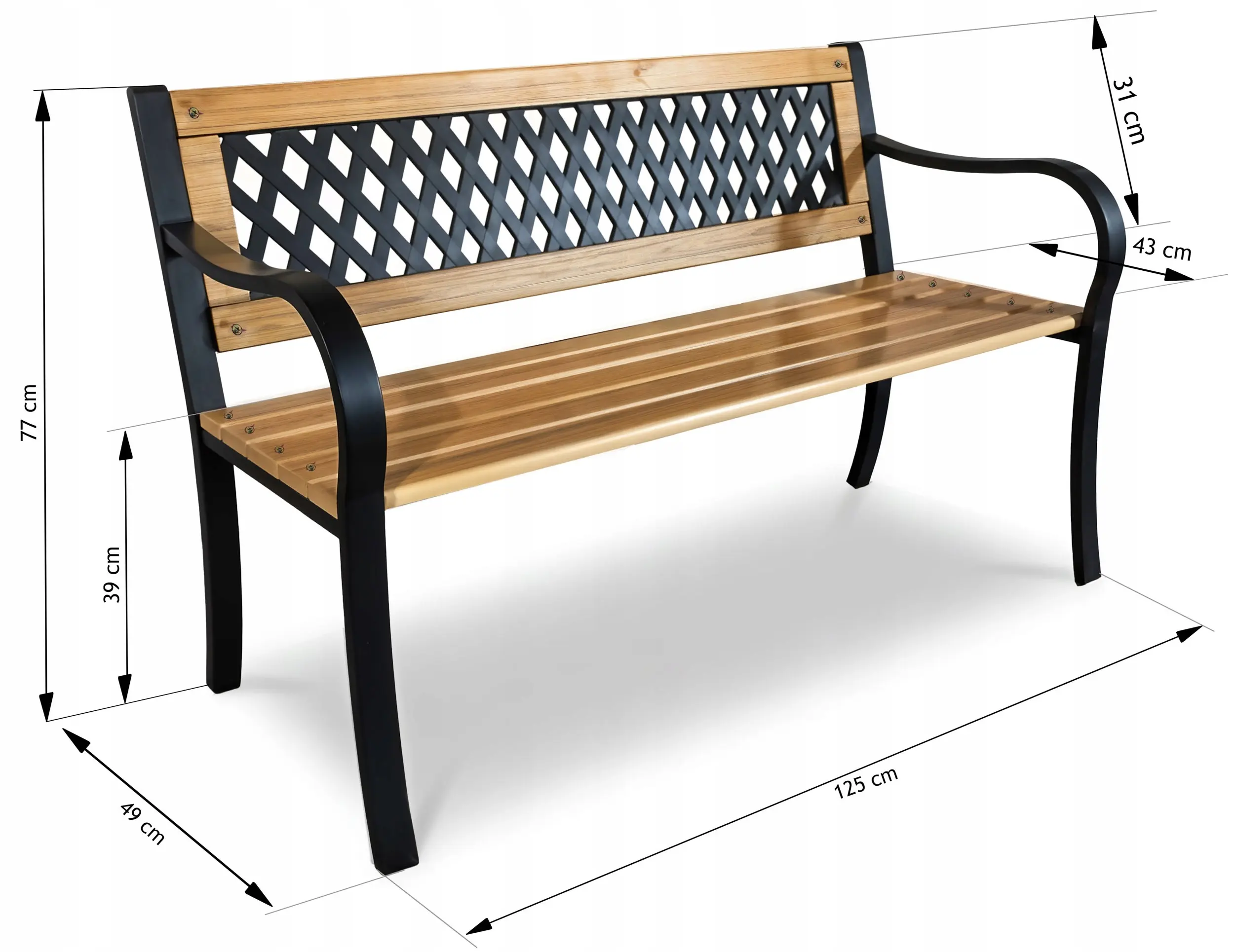 Banca Sofotel Elion (Wood/Black)