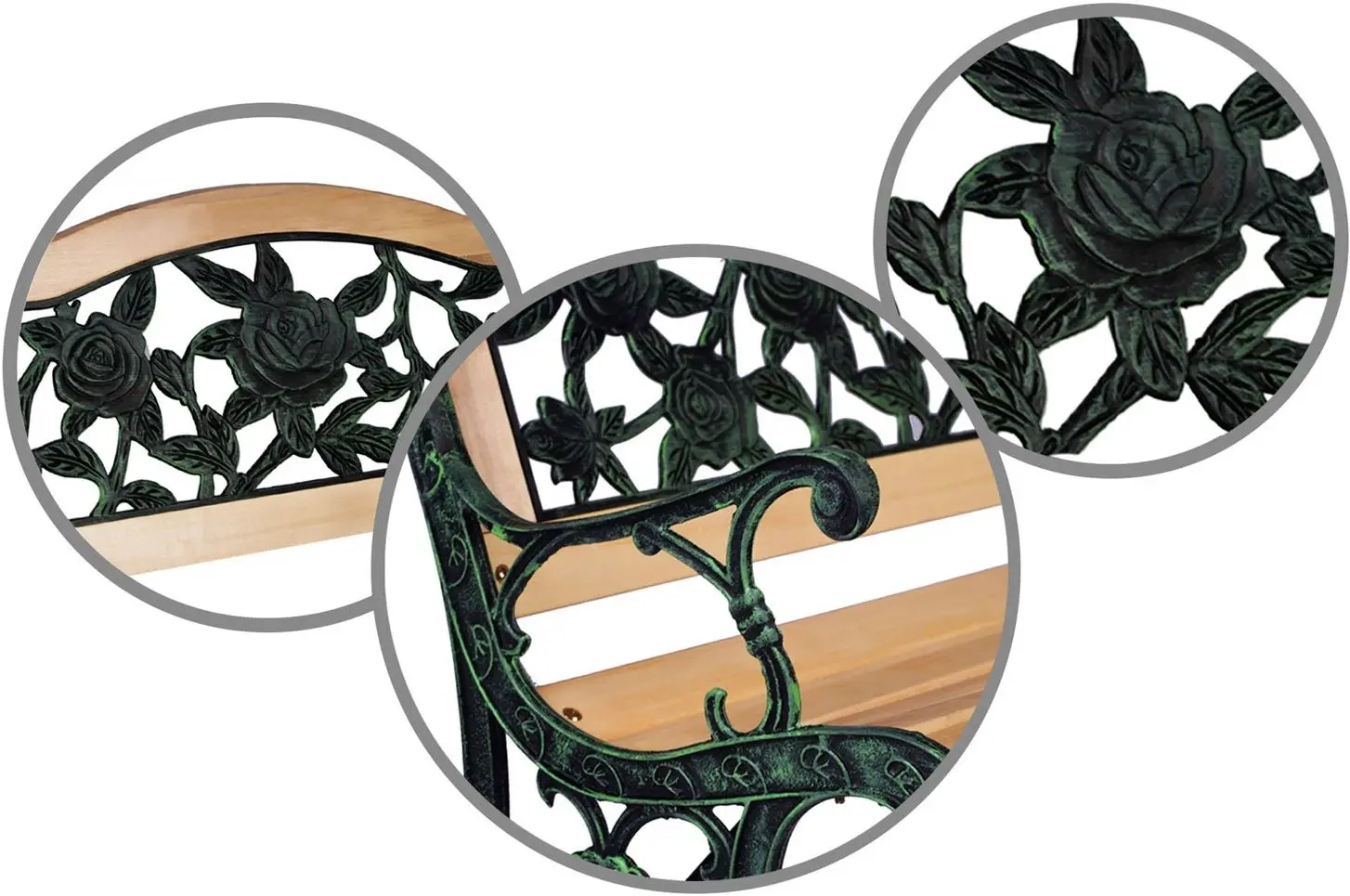 Banca Sofotel Gardi Rose (Wood/Black-Green)