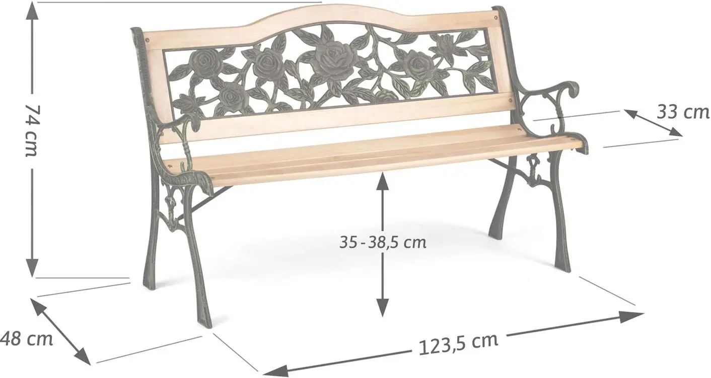Banca Sofotel Gardi Rose (Wood/Black-Green)