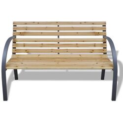 Banca Strend Pro Everild (Black/Wooden)