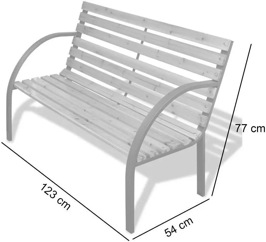 Banca Strend Pro Everild (Black/Wooden)