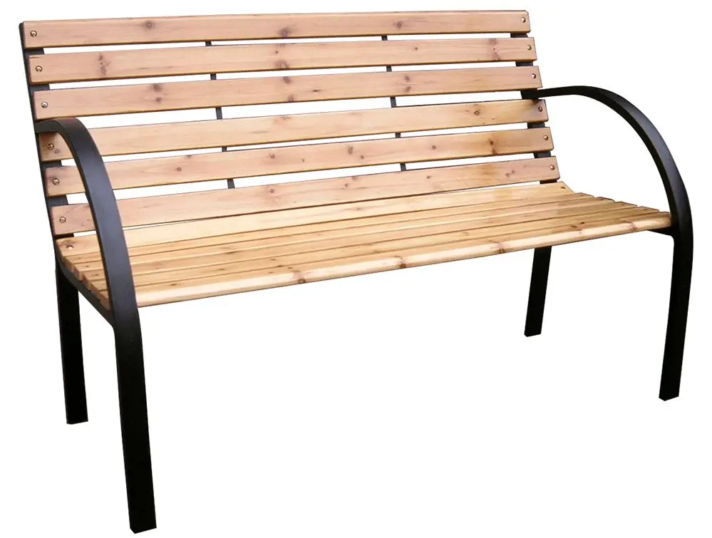 Скамейка Tempo Kondela Lacea (Black/Natural)