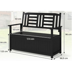 Скамейка Costway JV12803DK (Black) Thumb