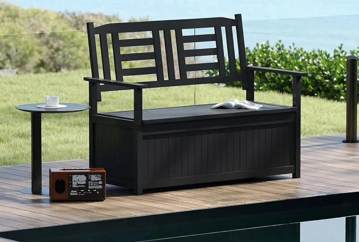 Скамейка Costway JV12803DK (Black)