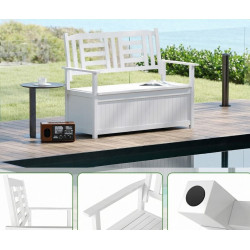 Скамейка Costway JV12803WH (White) Thumb