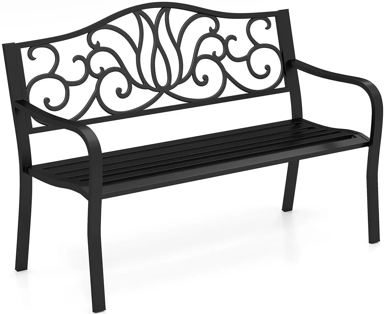 Скамейка Costway NP12453BK 127 cm (Black) - 2