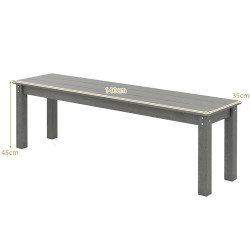 Скамейка Costway NP12457GR (Grey) Thumb